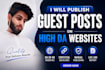 publish guest posts on high da websites