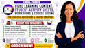 create video learning content, student activity sheets, workbook, course editing