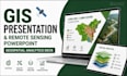 gis project presentation design, remote sensing PPT, geospatial analytics deck