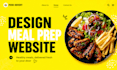 design meal prep website, recipe, food delivery,  catering meal delivery website