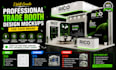 create eye catching trade booth design mockups for your brand