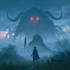 do dark fantasy art illustrations in a painterly style