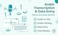 do arabic data entry, transcription and copy paste tasks