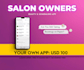 create salon booking app with whatsapp integration