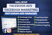 setup facebook ads, face book marketing, instagram ads manager