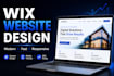 design a modern proffesional and responsive wix website