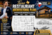 design texas restaurant architectural plans construction drawing layouts