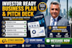 business plan writer startup pitch deck financial plan