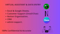 be your expert data entry virtual assistant