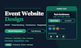 a professional event website with rsvp and ticket booking