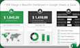 design a professional dashboard in google sheets or excel