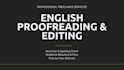 be your professional english proofreader and editor