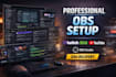 setup obs studio, streamlabs, twitch, kick and youtube professionally