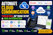 automate cloud communications, twilio sms, sip trunk setup, and crm integration