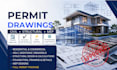 create civil structural and architectural permit drawings