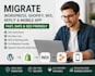 migrate wordpress to shopify replit to wordpress wix to wordpress mobile app