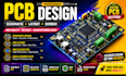 design pcb layout, schematic and custom circuit board
