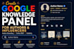 create verified author google knowledge panel, seo influencers knowledge graph