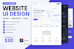 design a modern and responsive website UI in figma