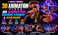 make 3d animation video, 3d animated music video and avatars
