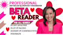 be your romance beta reader, fantasy beta reader, cozy mystery beta reader
