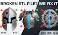 do stl file repair edit obj file custom 3d model file modification 3d printing