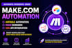 build make com automation, airtable automation and n8n API integration