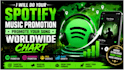 do your spotify promotion to top 100  spotify chart  growth