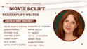 write movie script full length screenplay, tv series scriptwriting film script