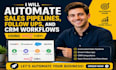 automate sales pipelines, follow ups, and CRM workflows using n8n