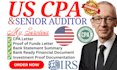 cpa prepare audited financials and verify as licensed CPA
