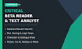 be your critical beta reader and text analyst