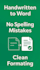 accurately type handwritten notes and pdf to word