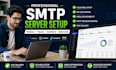 setup SMTP server, mailwizz, mautic and bulk email system