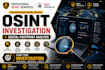 conduct osint investigation and digital footprint analysis