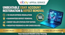 remove ebay defect, ebay feedback, late shipment, transaction issues