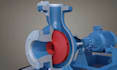 create 3d centrifugal pump animation, industrial pump mechanical explainer video