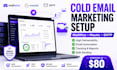 setup cold email marketing system with mailchimp, mautic and SMTP