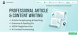 do professional content writing, rewriting and paraphrasing