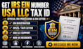 get irs ein number tax id letter usa llc