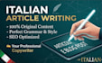 write professional articles and blog post in italian