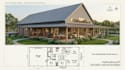 design barndominium elevations and sections for pole barn house and floor plans