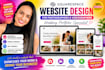 design a squarespace website for photographers, videographers, and weddings