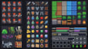 create pixel art game assets sprites and tilesets