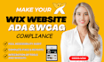 audit optimize wix website ada compliance wcag accessibility wix studio website
