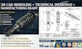 do mechanical parts, 3d cad modelling, 2d cad, 3d cad rendering, product design
