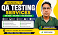 do manual QA testing for your website, web app, mobile app, saas or software