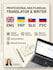 translate and write some texts for you