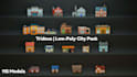 model high quality low poly game environments