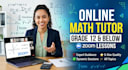 teach mathematics online for grade 12 and below